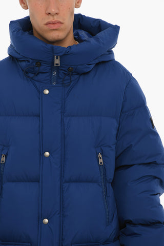 Solid Color SIERRA SUPREME Down Jacket with Snap Buttons