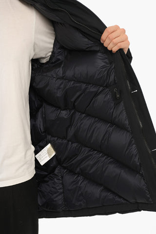 Cotton and Nylon SOUTH BAY Down Jacket with Real Fur Finishes