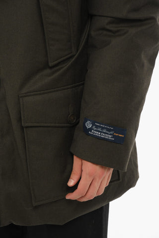 Virgin Wool and SilkTwill Down Jacket