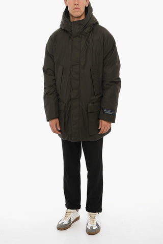 Virgin Wool and SilkTwill Down Jacket