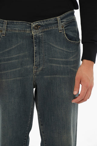 PENN-RICH Regular Waist Stretch Denim Jeans 19cm