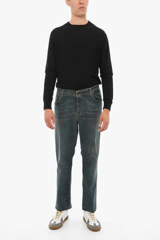 PENN-RICH Regular Waist Stretch Denim Jeans 19cm