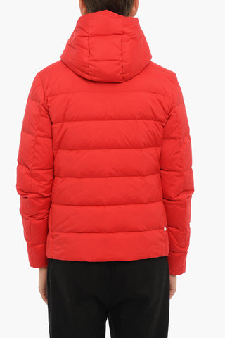 Solid Color SIERRA Down Jacket with Hood and Zip Closure