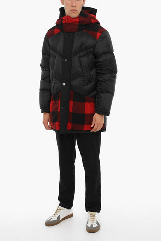 Reversible Down Jacket with Wool anche Buffalo Check Details