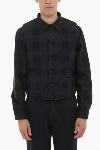 Gilet RAIL ROAD Imbottito a Quadri Buffalo con Doppio Taschino