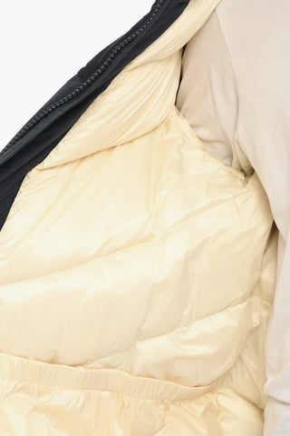 Piumino Con Dettagli in Lana e Tasche a Toppa