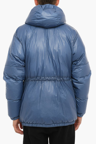Nylon HI-LOFT MAFFLE Down Jacket with Hidden Closure