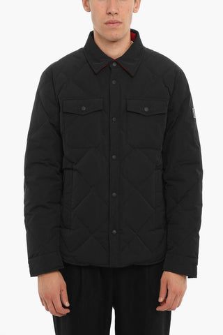 Reversible Down Jacket with Snap Buttons