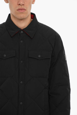 Reversible Down Jacket with Snap Buttons