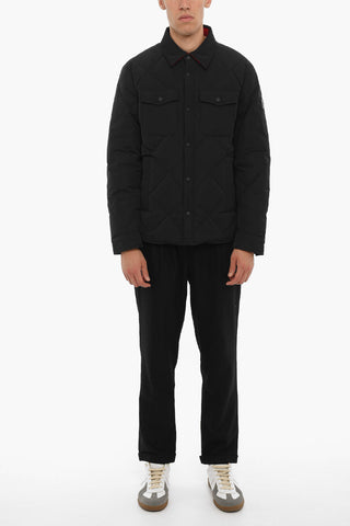 Reversible Down Jacket with Snap Buttons