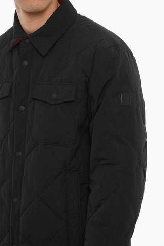 Reversible Down Jacket with Snap Buttons