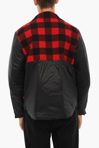 Reversible Down Jacket with Snap Buttons