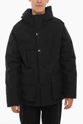 Solid Color GTX MOUNTAIN Down Jacket with Hood