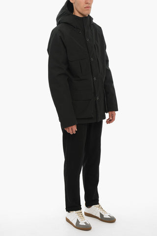 Solid Color GTX MOUNTAIN Down Jacket with Hood