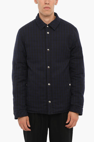 Reversible Down Jacket with Snap Buttons