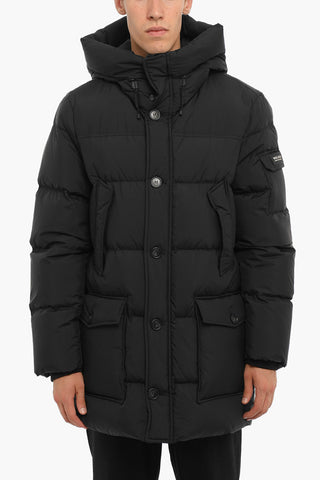 Solid Color SIERRA SUPREME Down Jacket with Pocket on the sleeve