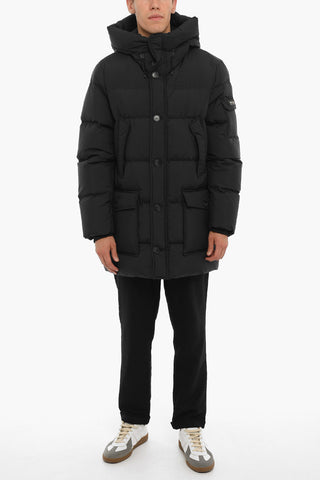 Solid Color SIERRA SUPREME Down Jacket with Pocket on the sleeve