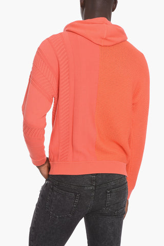Cotton-knitted Hoodie with Embroidered Logo