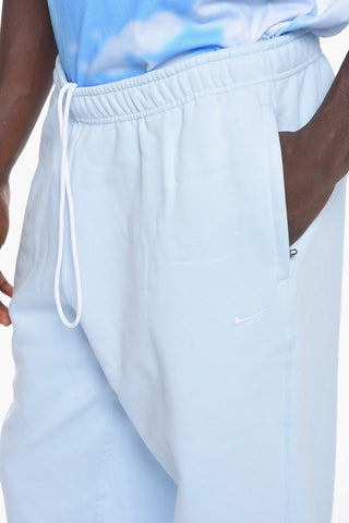 Fleeced-Cotton Joggers with Drawstring on the Waist