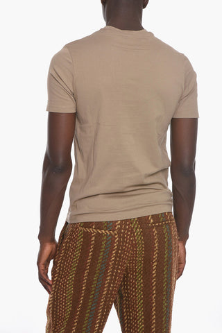 T-shirt Girocollo con Ricamo