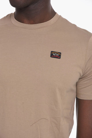 T-shirt Girocollo con Ricamo
