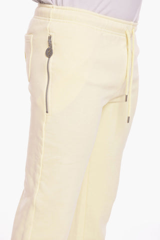Fleeced-Cotton Pants with Silver Details