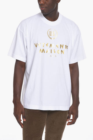 Lamè Print GREEK Cotton T-Shirt