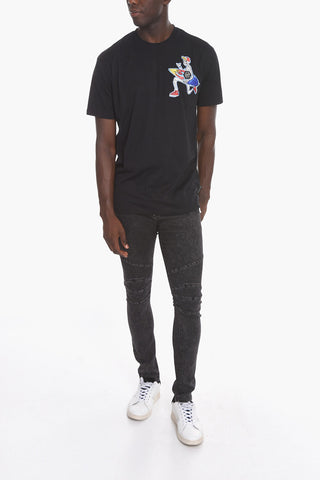 Crew Neck HAWAII SKULL Cotton T-Shirt