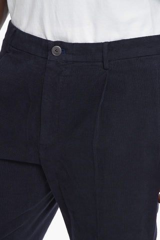 Districk Checked Single Pleat Pants