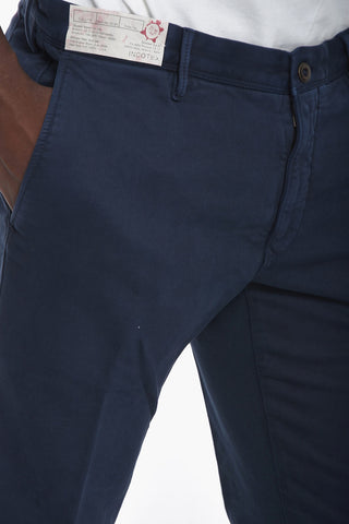 Pantaloni Chino Slim Fit con Passanti Cintura