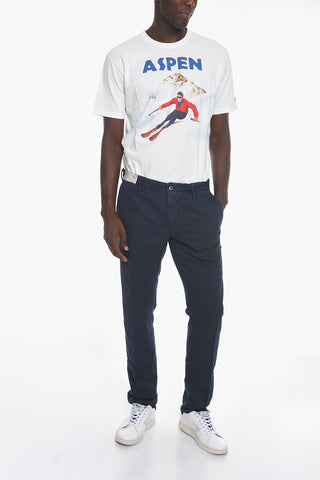 Pantaloni Chino Slim Fit con Passanti Cintura