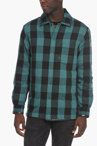 HIROSHI FUJIWARA Cotton-flanned Over Shirt with Down Lining