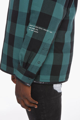 HIROSHI FUJIWARA Cotton-flanned Over Shirt with Down Lining