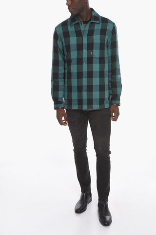 HIROSHI FUJIWARA Cotton-flanned Over Shirt with Down Lining