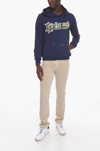 Cotton Hoodie with Maxi Embroidery patch