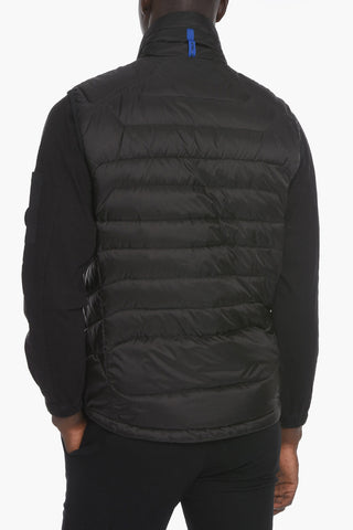 Sleeveless Bomber Jacket with Turtleneck