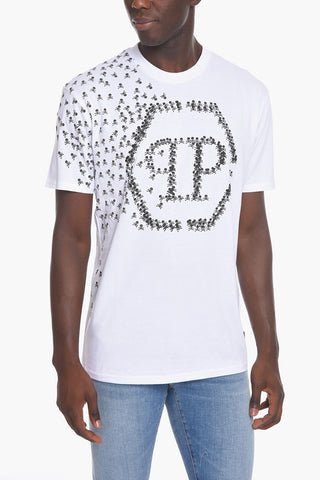 Crew Neck SKULL&BONES Cotton T-Shirt