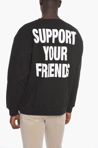 SMILEY Felpa Hoodie in Cotone Felpato