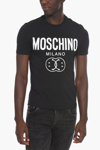 SMILEY Crew Neck T-Shirt with Printed Logo