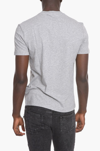 Crew Neck Taylor Fit T-Shirt with Velour Print