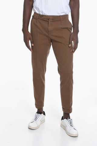 Pantaloni a Vita Bassa a Righe Airline