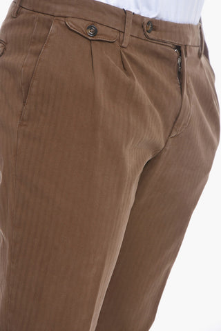 Pantaloni a Vita Bassa a Righe Airline
