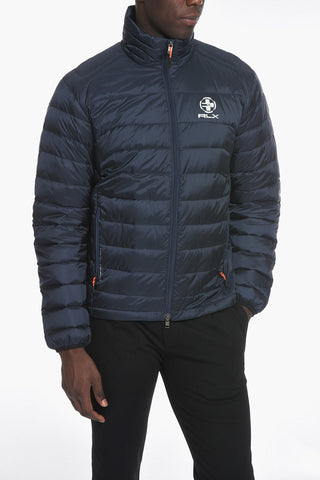 Bomber a Collo Alto con Stampa Logo