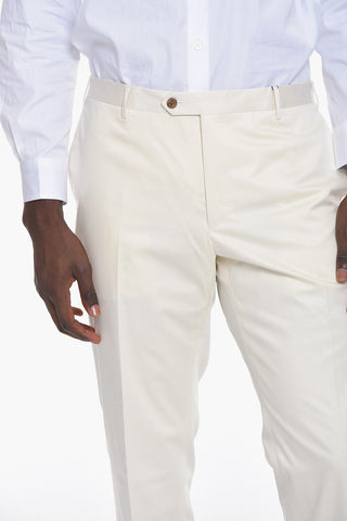 Stretchy-cotton ACADEMY Straight-leg Pants