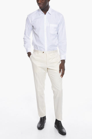 Stretchy-cotton ACADEMY Straight-leg Pants