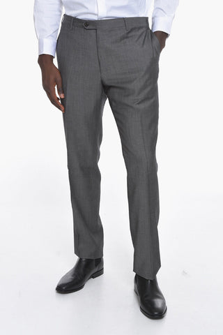 Extrafine-virgin-wool ACADEMY Straight-leg Pants