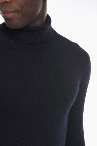 Virgin Wool and Cashmere Turtle-neck Sweater