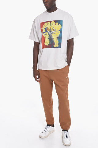 Front Printed Oversized Crew-neck T-Shirt