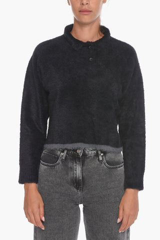 Polo Neck NEVE Eye lash Crop Sweater
