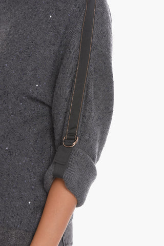 Cashmere Turtleneck Sweather with Sequins